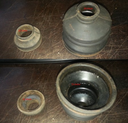 Boots with dimensions